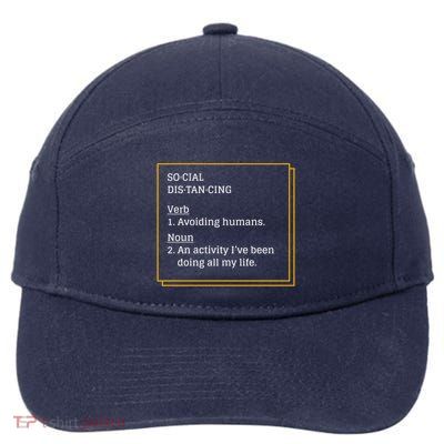 Social Distancing Definition 7-Panel Snapback Hat