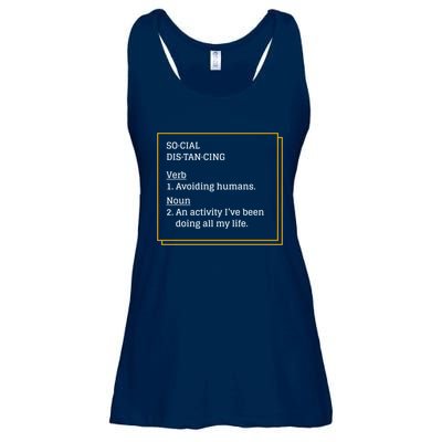 Social Distancing Definition Ladies Essential Flowy Tank