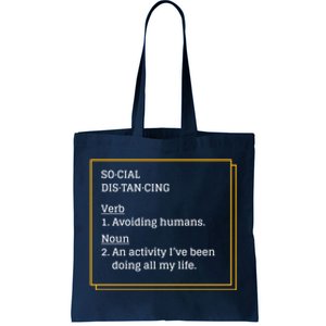 Social Distancing Definition Tote Bag