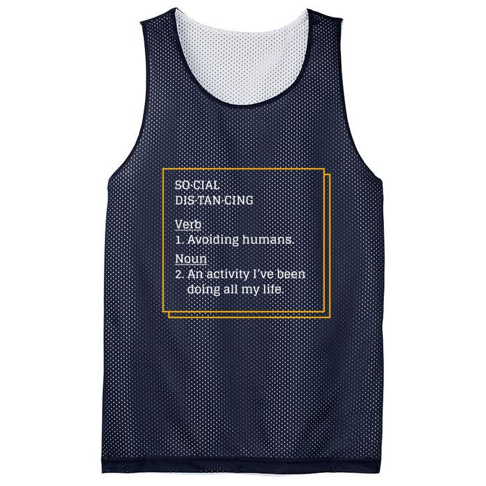 Social Distancing Definition Mesh Reversible Basketball Jersey Tank