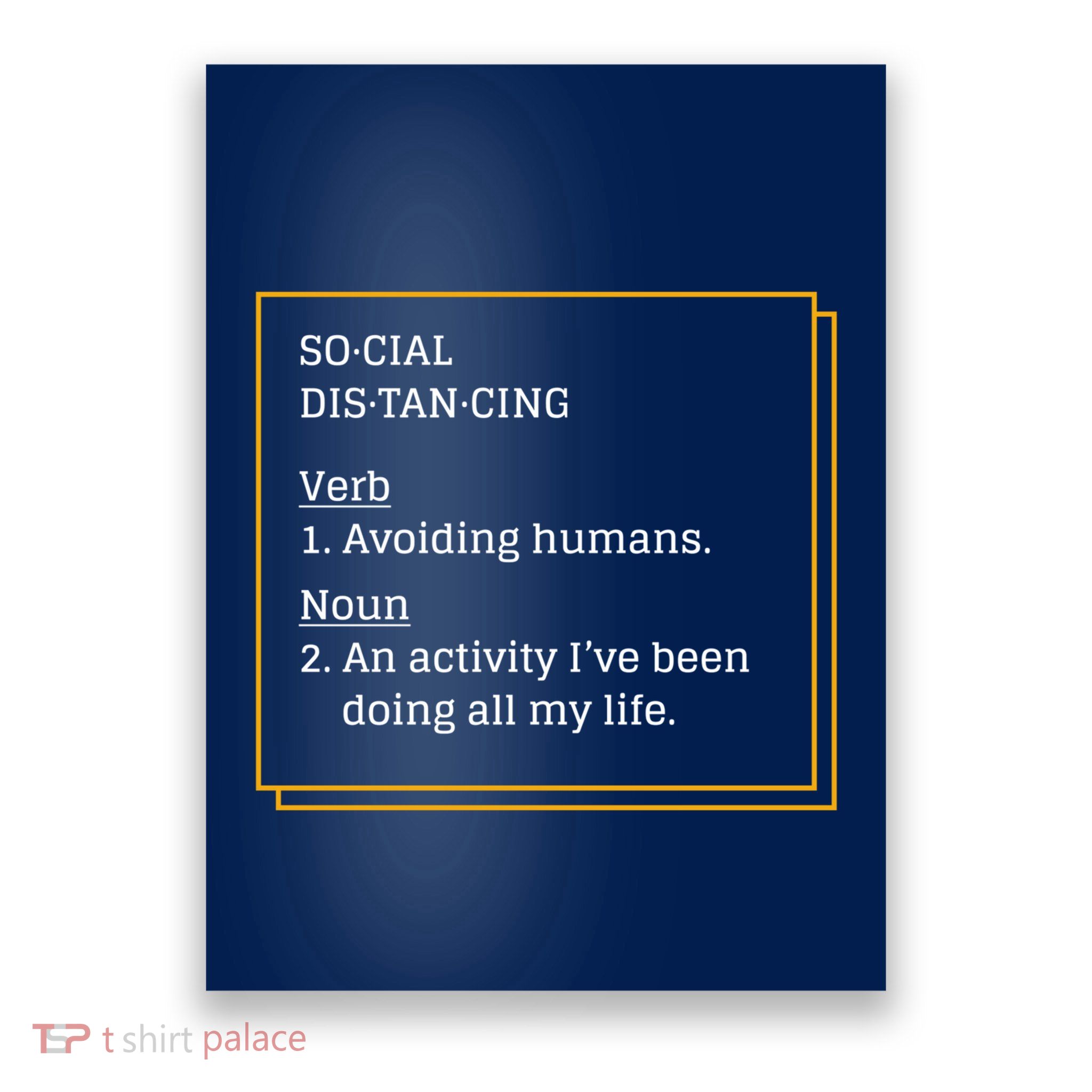 Social Distancing Definition Poster