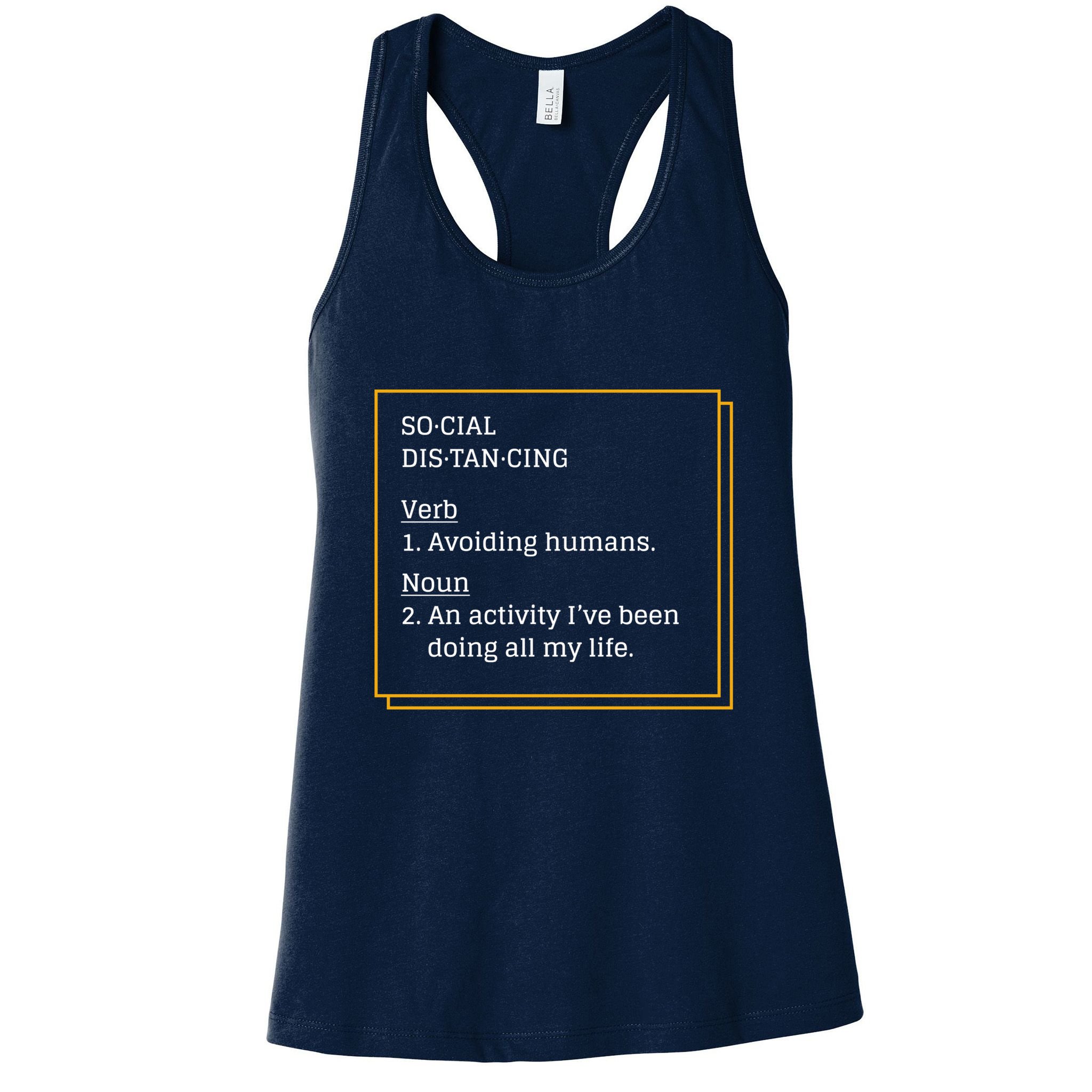 Social Distancing Definition Womens Tank Top