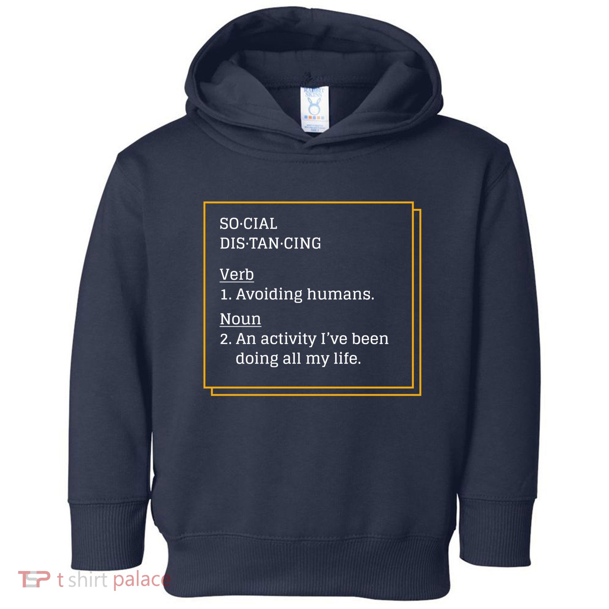 Social Distancing Definition Toddler Hoodie