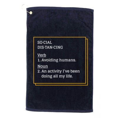 Social Distancing Definition Golf Towel