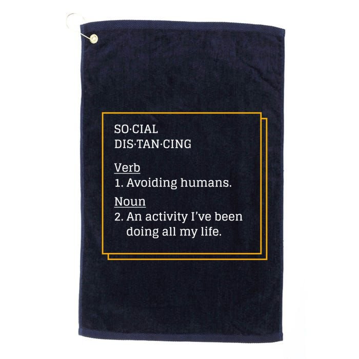 Social Distancing Definition Golf Towel
