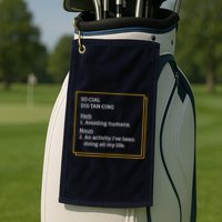 Social Distancing Definition Golf Towel
