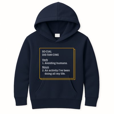 Social Distancing Definition Kids Hoodie