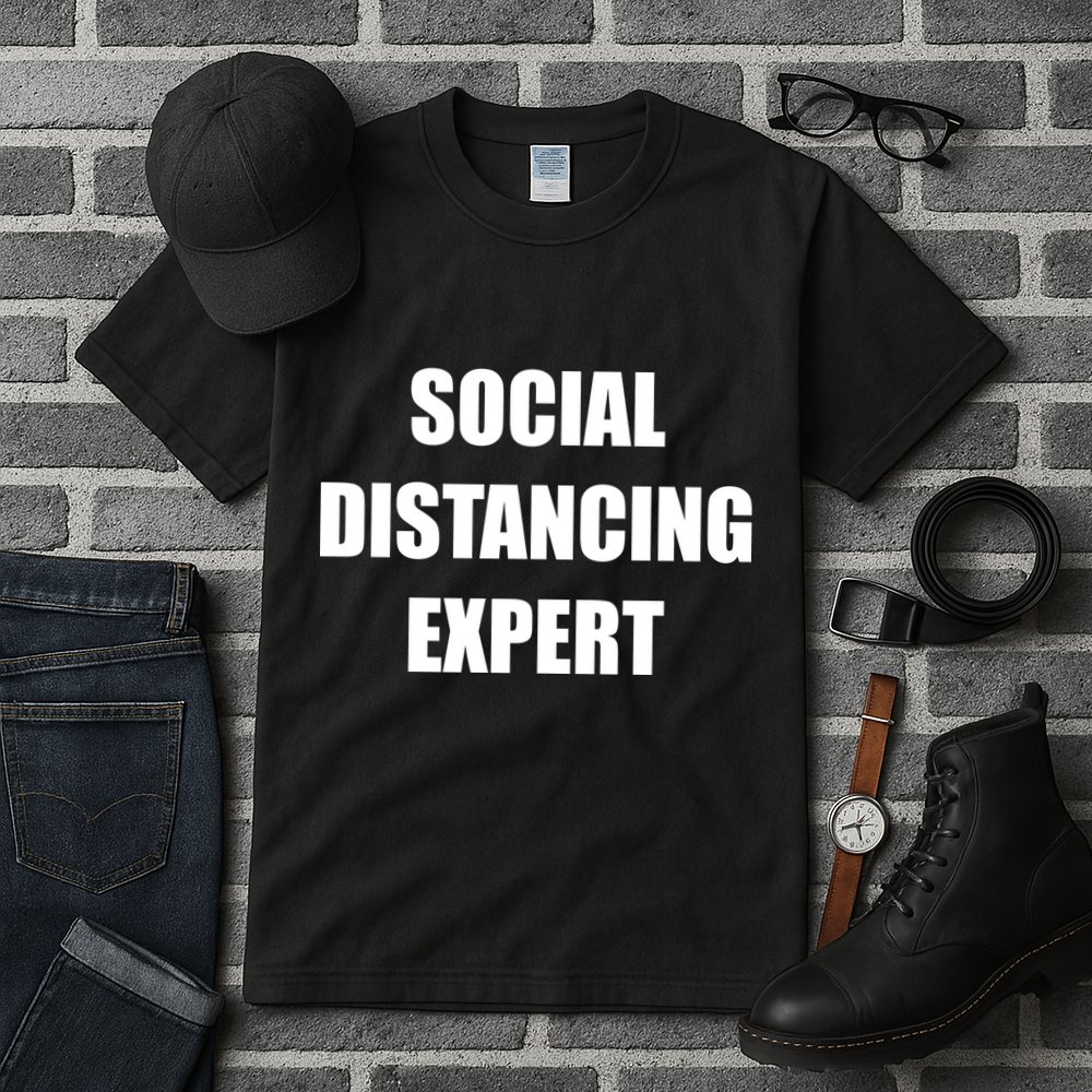 Social Distancing Expert Tall T-Shirt