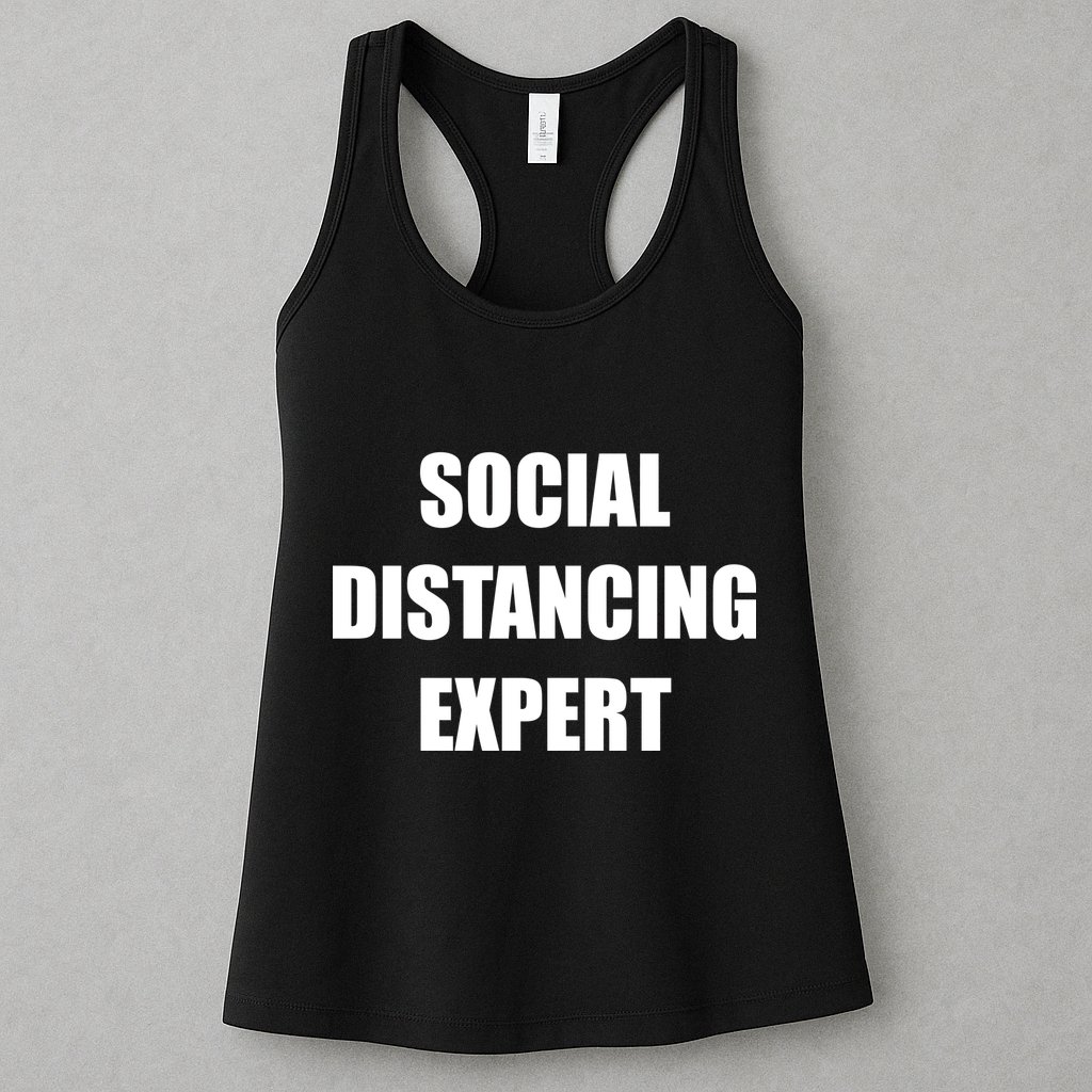 Social Distancing Expert Womens Tank Top