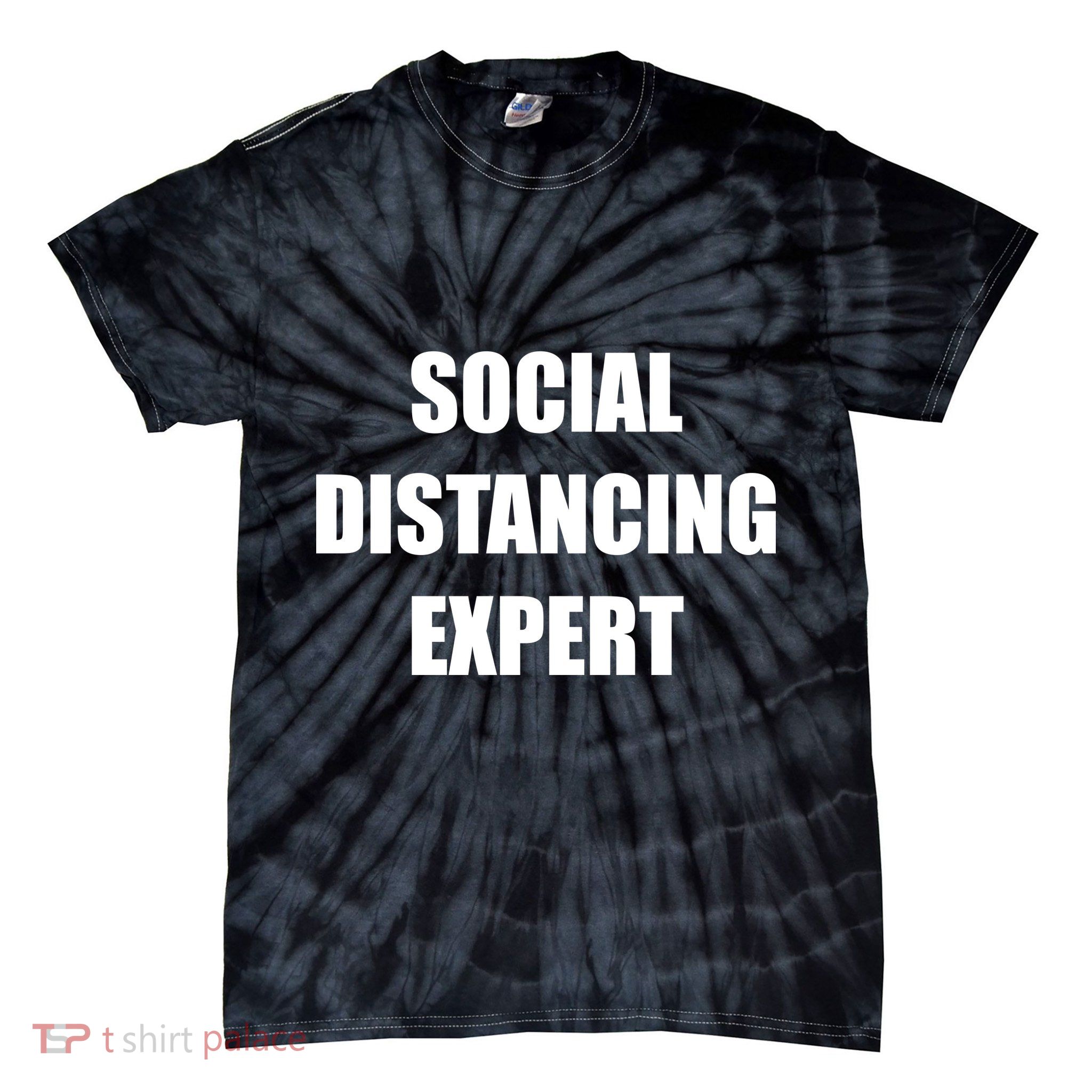 Social Distancing Expert Tie-Dye T-Shirt