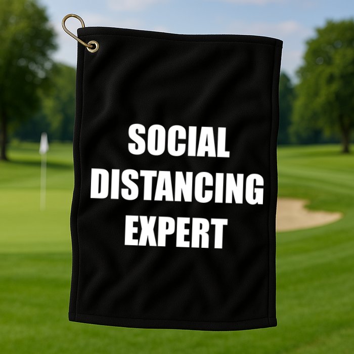 Social Distancing Expert Golf Towel