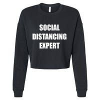 Social Distancing Expert Cropped Pullover Crew