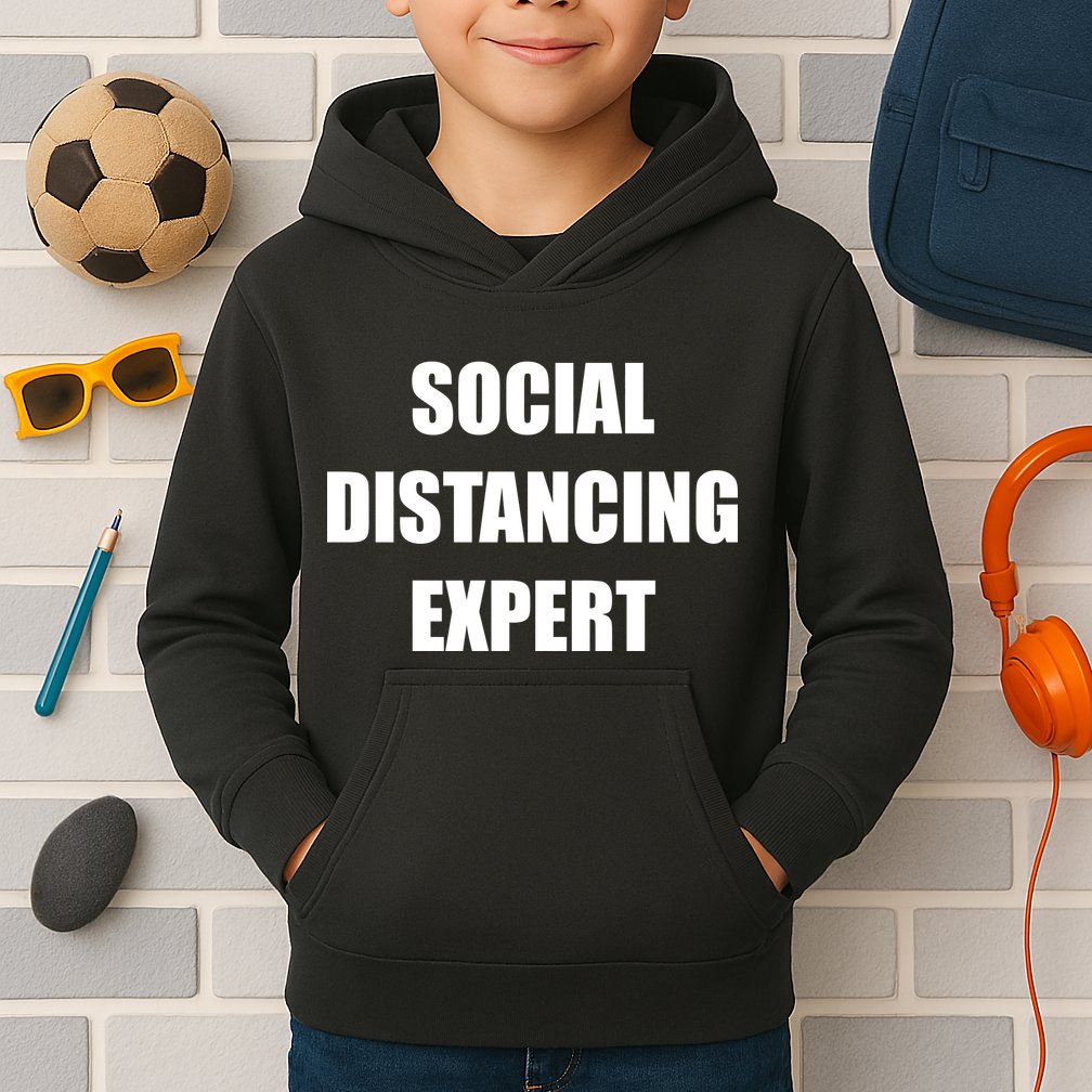 Social Distancing Expert Kids Hoodie