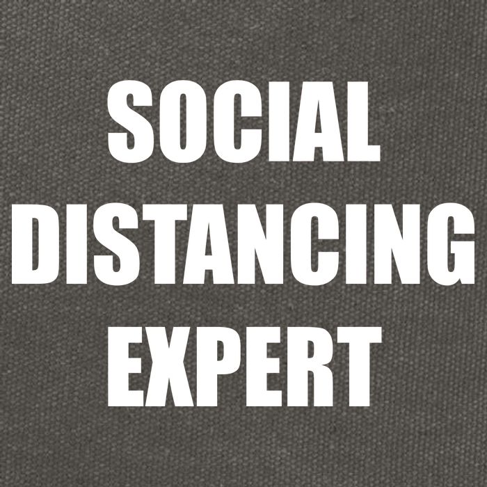 Social Distancing Expert Cotton Canvas Backpack