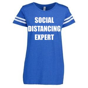 Social Distancing Expert Enza Ladies Jersey Football T-Shirt