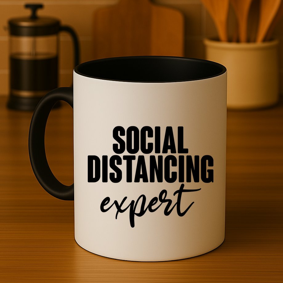 Social Distancing Expert Funny Pandemic Mug