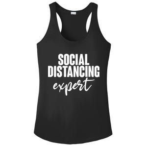 Social Distancing Expert Funny Pandemic Ladies PosiCharge Competitor Racerback Tank