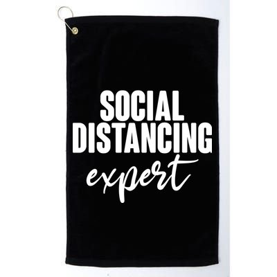 Social Distancing Expert Funny Pandemic Golf Towel