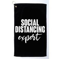 Social Distancing Expert Funny Pandemic Golf Towel