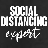 Social Distancing Expert Funny Pandemic Golf Towel