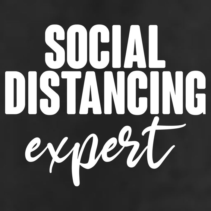 Social Distancing Expert Funny Pandemic Golf Towel
