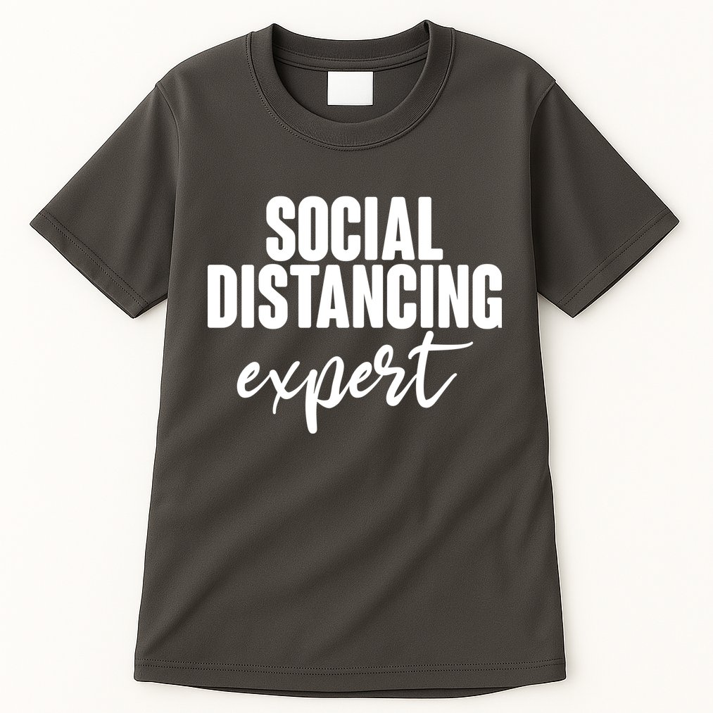Social Distancing Expert Funny Pandemic Tall T-Shirt