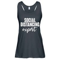 Social Distancing Expert Funny Pandemic Ladies Essential Flowy Tank