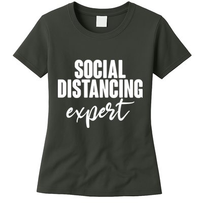 Social Distancing Expert Funny Pandemic Womens T-Shirt