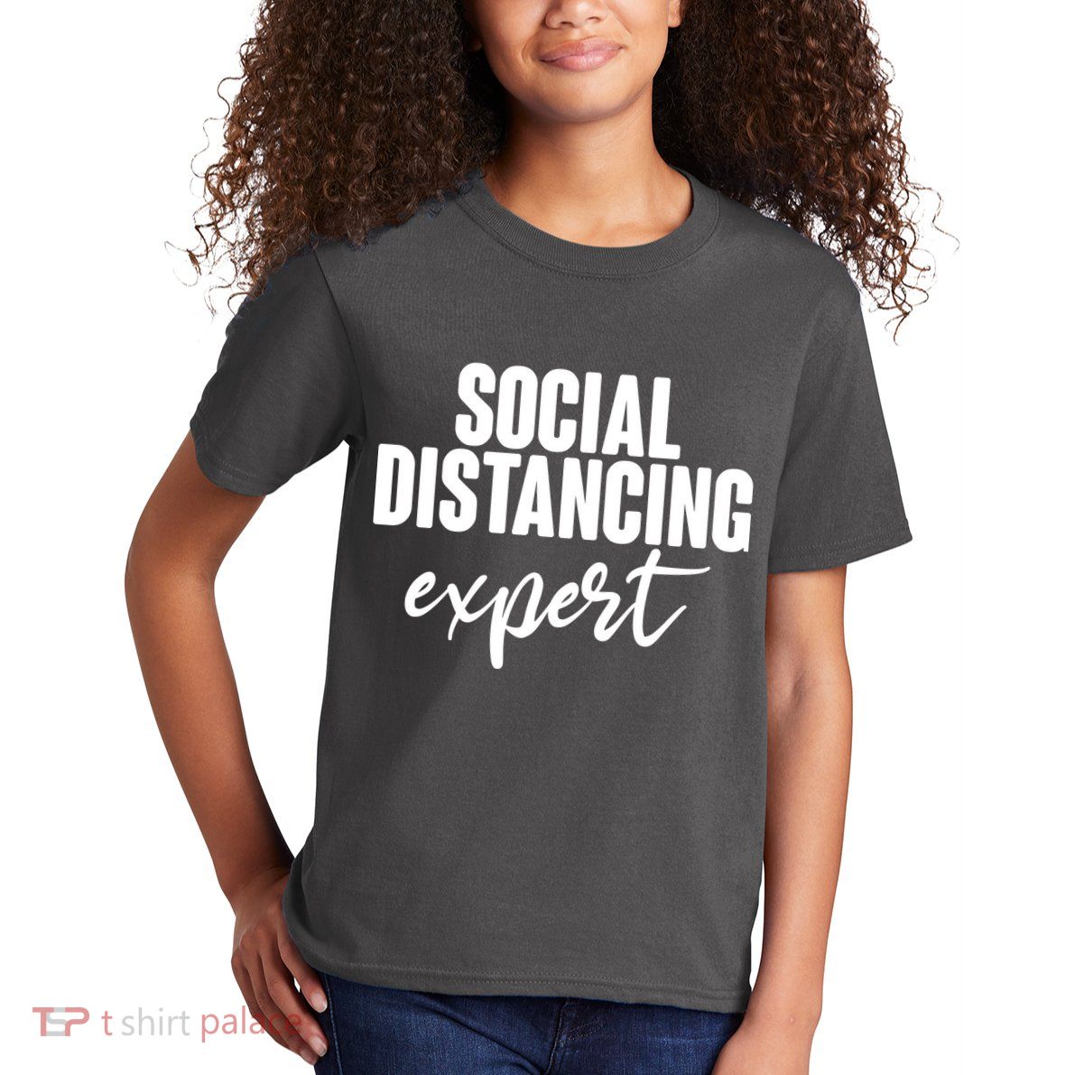 Social Distancing Expert Funny Pandemic Kids T-Shirt