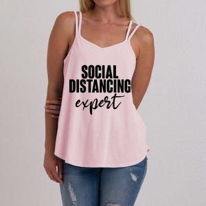 Social Distancing Expert Funny Pandemic Women's Strappy Tank