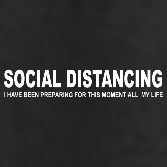 Social Distancing Funny Flu Virus 7 Panel Mesh Trucker Snapback Hat