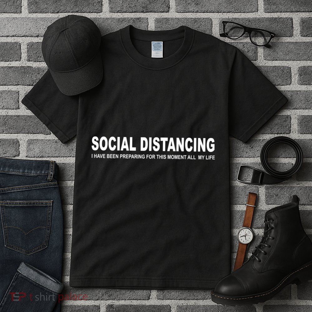 Social Distancing Funny Flu Virus Tall T-Shirt
