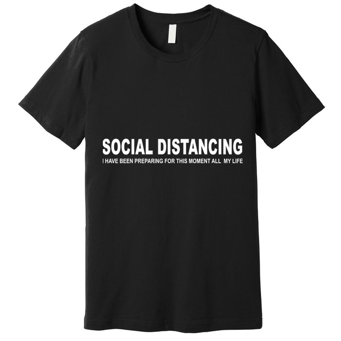 Social Distancing Funny Flu Virus Premium T-Shirt