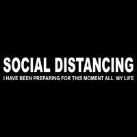 Social Distancing Funny Flu Virus Premium T-Shirt