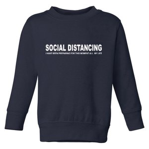 Social Distancing Funny Flu Virus Toddler Sweatshirt