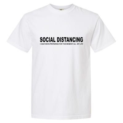 Social Distancing Funny Flu Virus Garment-Dyed Heavyweight T-Shirt