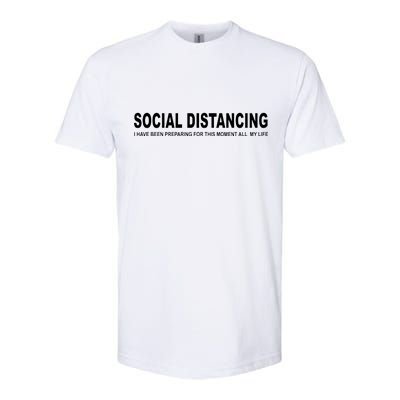 Social Distancing Funny Flu Virus Softstyle® CVC T-Shirt