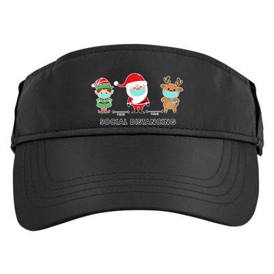 Social Distancing Funny Santa Claus Reindeer Elf Christmas Adult Drive Performance Visor