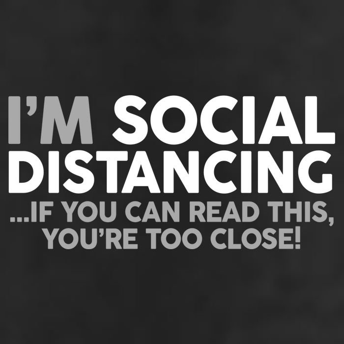 Social Distancing If You Can Read This You're Too Close Microfiber Hand Towel