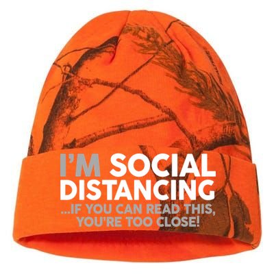 Social Distancing If You Can Read This You're Too Close Kati Licensed 12" Camo Beanie