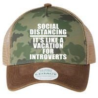 Social Distancing Like A Vacation For Introverts Legacy Tie Dye Trucker Hat