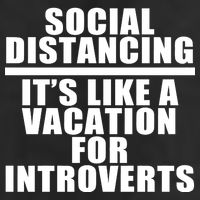 Social Distancing Like A Vacation For Introverts Cool Comfort Performance Bucket Hat