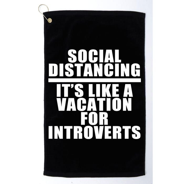 Social Distancing Like A Vacation For Introverts Golf Towel