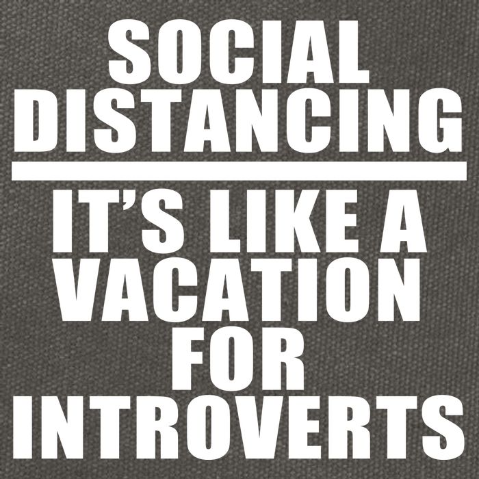 Social Distancing Like A Vacation For Introverts Cotton Canvas Backpack