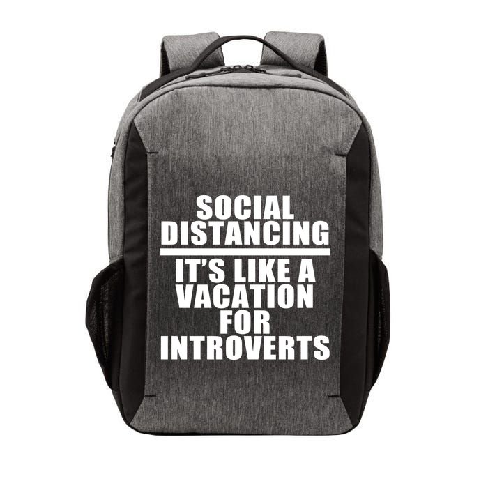 Social Distancing Like A Vacation For Introverts Vector Backpack