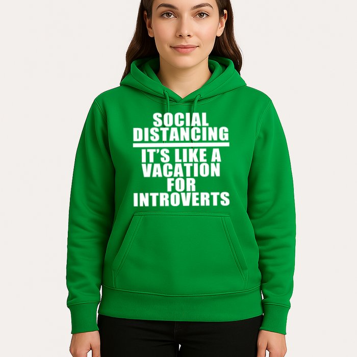 Social Distancing Like A Vacation For Introverts Hoodie