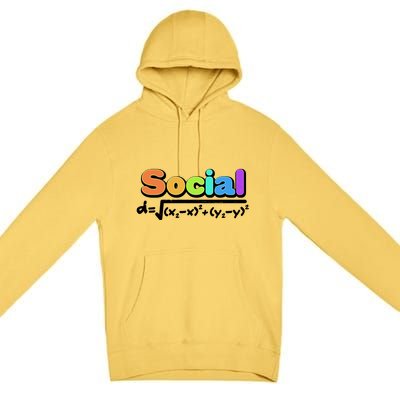 Social Distancing Math Formula  Premium Pullover Hoodie