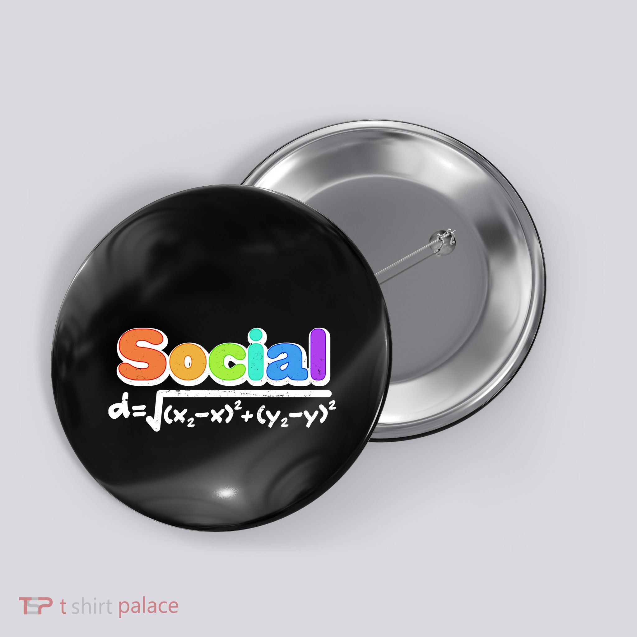 Social Distancing Math Formula  Button