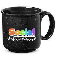 Social Distancing Math Formula  15oz Campfire Ceramic Mug