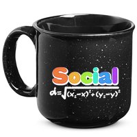 Social Distancing Math Formula  15oz Campfire Ceramic Mug